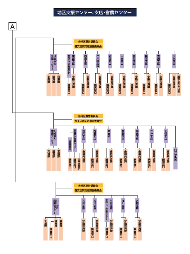Ja夢みなみについて 組織機構図 Ja夢みなみ